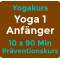 Yogakurs Yoga 1 Anfänger 10 x 90 Min Präventionskurs