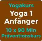 Yogakurs Yoga 1 Anfänger 10 x 90 Min Präventionskurs