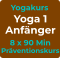 Yogakurs Yoga 1 Anfänger 8 x 90 Min Präventionskurs