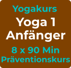 Yogakurs Yoga 1 Anfänger 8 x 90 Min Präventionskurs
